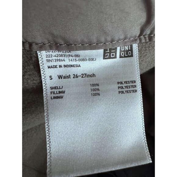 Uniqlo quilted puffer wrap skirt fleece lined size S windproof gorpcore heattech - Picture 5 of 5
